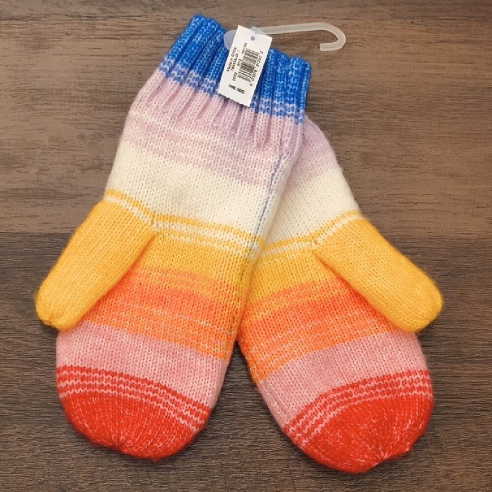 Old Navy, Women's Multicolor Stripe Mittens, NWT